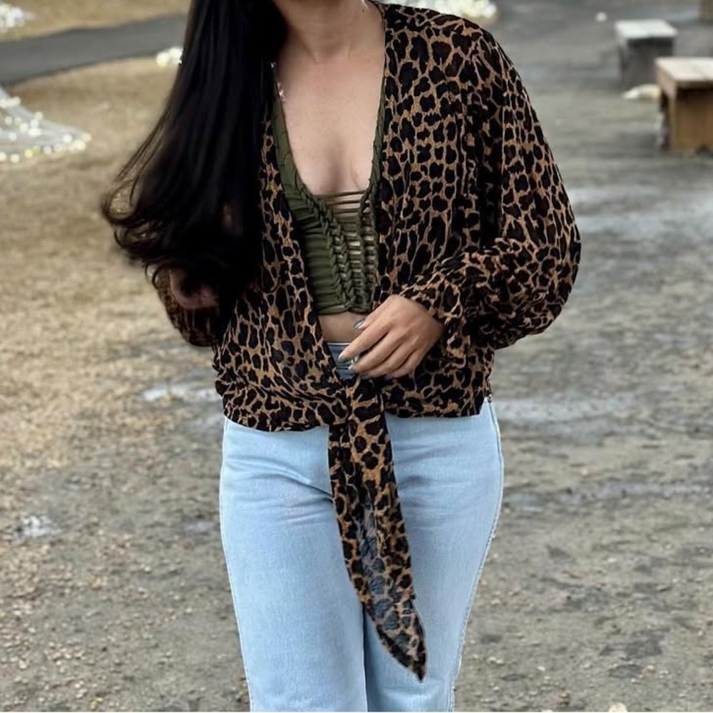 Forever 21 Olive Braided Knit Tank Top
